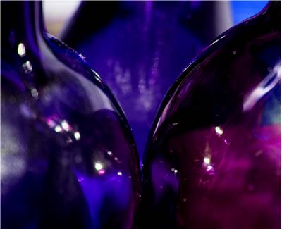 colored glass objects